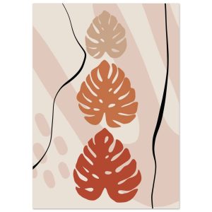 Artfulprints Poster Boho – Tropical trio – 50×70 cm – Taupe Artfulprints Poster Boho – Tropical trio – 50×70 cm – Taupe