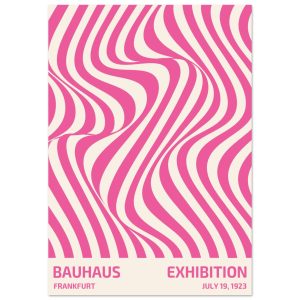 Artfulprints Poster Bauhaus – Exhibition Frankfurt pink – 70×100 cm – Artfulprints Poster Bauhaus – Exhibition Frankfurt pink – 70×100 cm –
