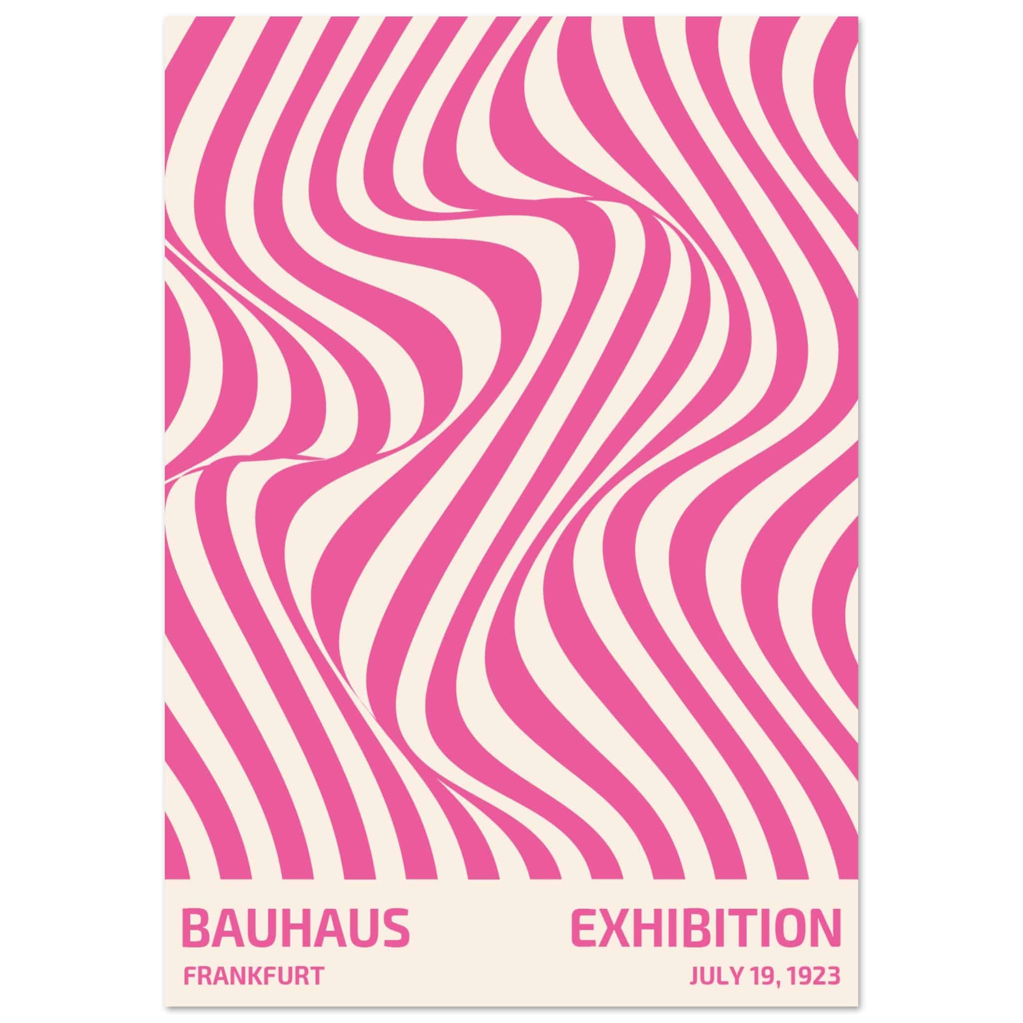 Artfulprints Poster Bauhaus - Exhibition Frankfurt pink - 70x100 cm -
