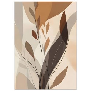 Artfulprints Poster Boho – Delicate leaves – A4 21×29.7 cm – Bruin Artfulprints Poster Boho – Delicate leaves – A4 21×29.7 cm – Bruin