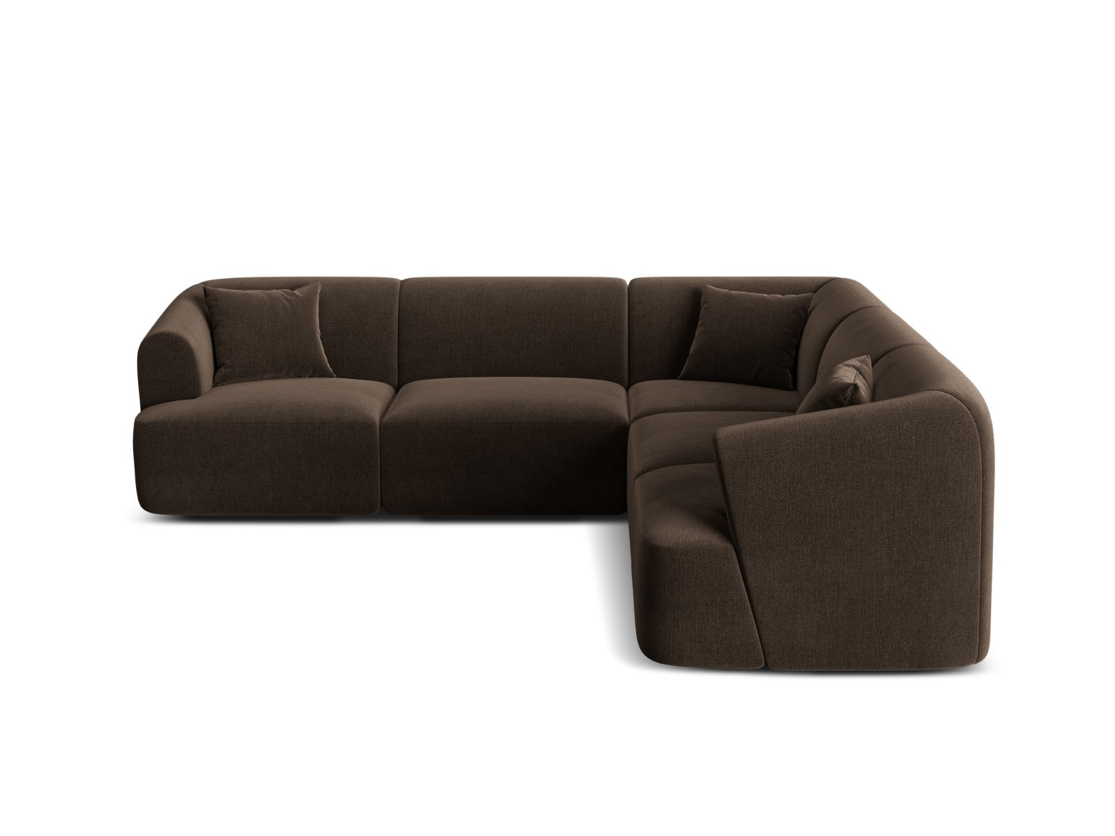 Cosmopolitan Design Symmetrische modulaire hoekbank Campi 6-zits, flue