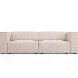 Cosmopolitan Design Bank Arendal 3-zits, chenille, beige – 102x204x70c Cosmopolitan Design Bank Arendal 3-zits, chenille, beige – 102x204x70c