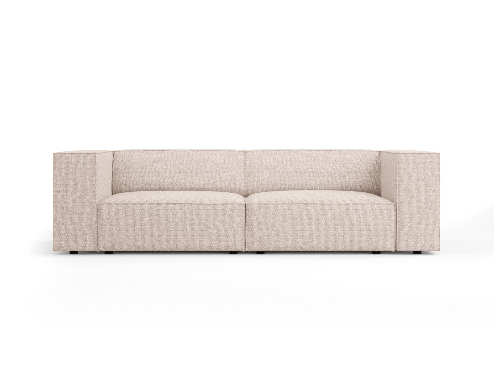 Cosmopolitan Design Bank Arendal 3-zits, chenille, beige - 102x204x70c