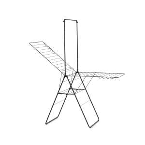 Brabantia HangOn droogrek, 25 meter met stang – Matt Black Brabantia HangOn droogrek, 25 meter met stang – Matt Black