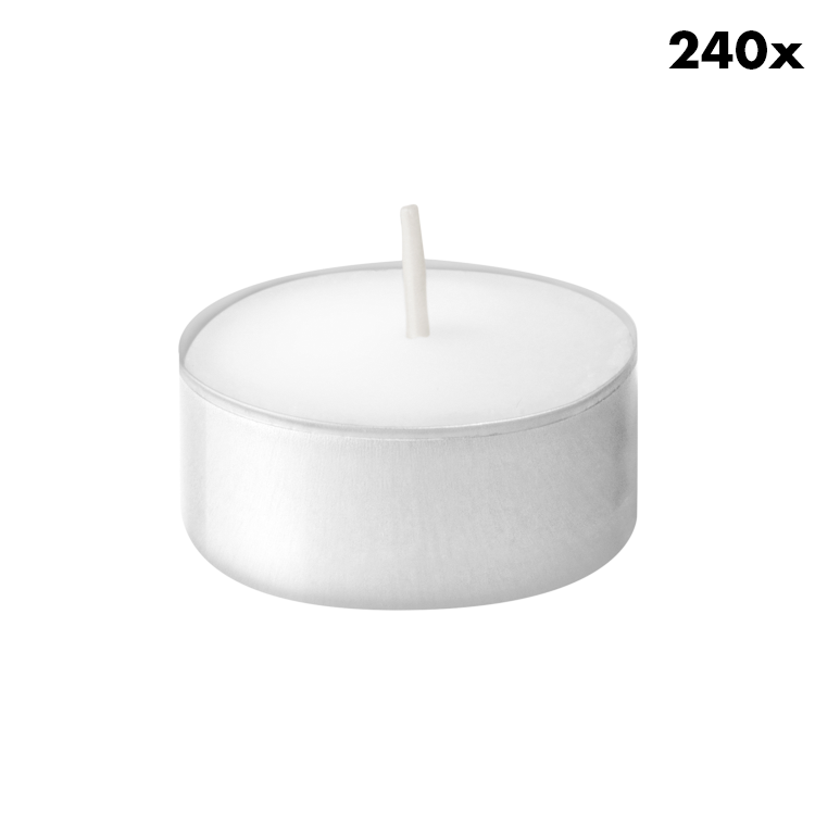 Bolsius waxinelichtjes D-Light - 240 stuks - 6 branduren