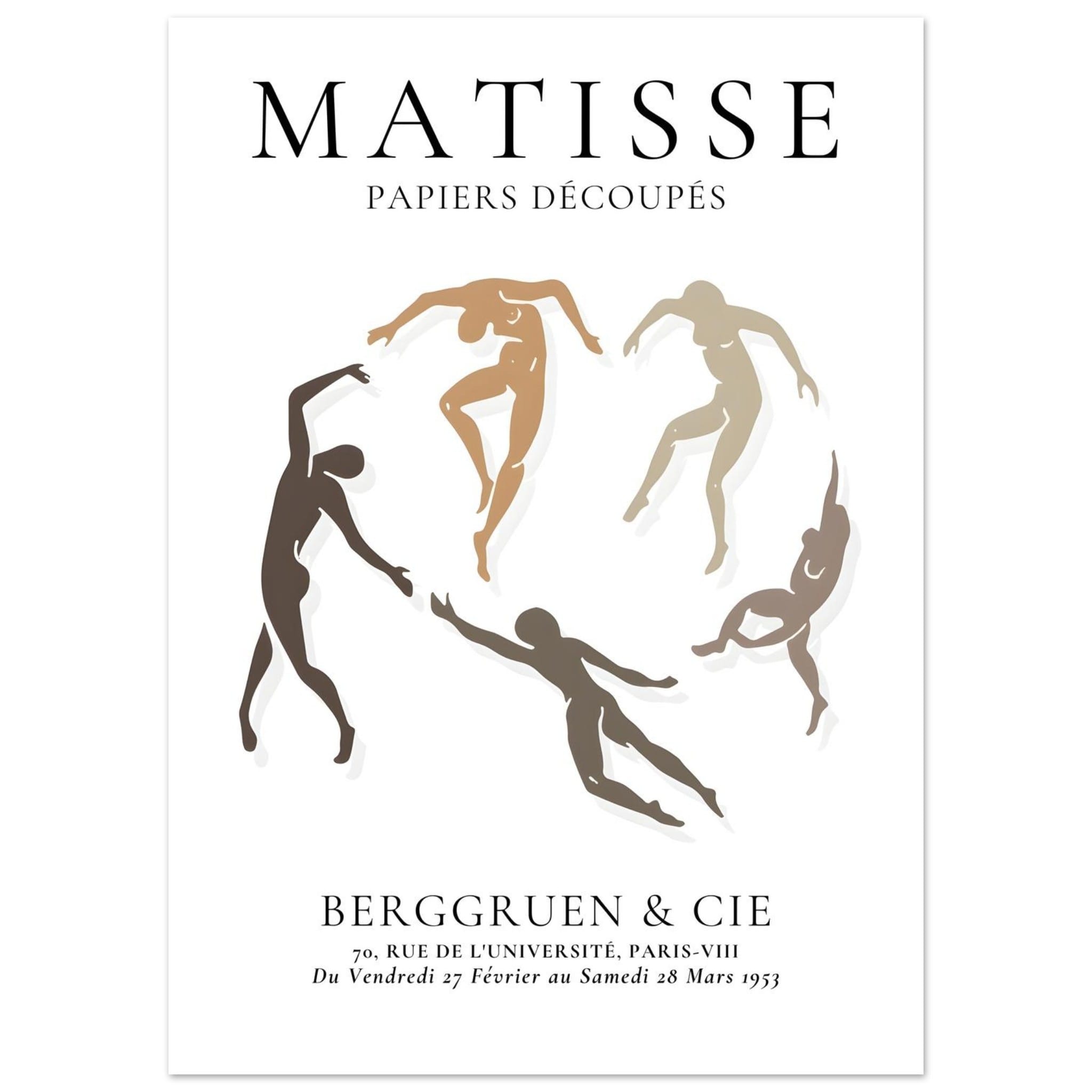 Artfulprints Poster Matisse – The human ring I - 50x70 cm - Meerkleuri