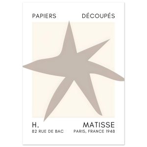 Artfulprints Poster Matisse – Star of the sea grey – 50×70 cm – Grijs Artfulprints Poster Matisse – Star of the sea grey – 50×70 cm – Grijs