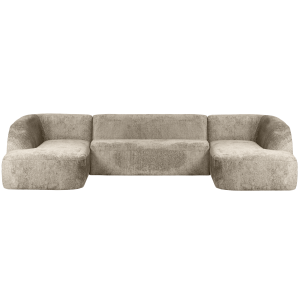 WOOOD u-vorm bank Sloping – Velvet – Wheatfield – 77x339x225 WOOOD u-vorm bank Sloping – Velvet – Wheatfield – 77x339x225
