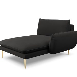 Cosmopolitan Design rechter chaise longue Vienna boucle, zwart – 170×1 Cosmopolitan Design rechter chaise longue Vienna boucle, zwart – 170×1