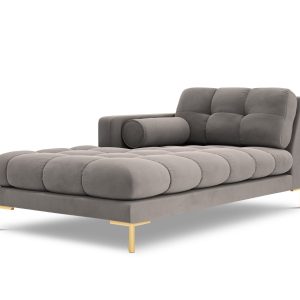 Cosmopolitan Design linker meridiaan Bali flueel, lichtgrijs – 185×102 Cosmopolitan Design linker meridiaan Bali flueel, lichtgrijs – 185×102