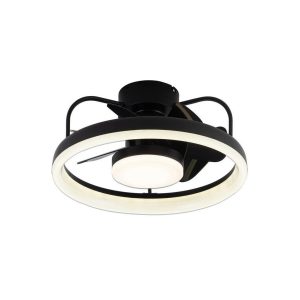 CristalRecord plafondventilator Strike – 2 lichts – 49 x 23 cm – zwart CristalRecord plafondventilator Strike – 2 lichts – 49 x 23 cm – zwart
