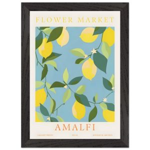 Artfulprints Poster met Lijst Flower market – Amalfi – A4 21×29.7 cm – Artfulprints Poster met Lijst Flower market – Amalfi – A4 21×29.7 cm –
