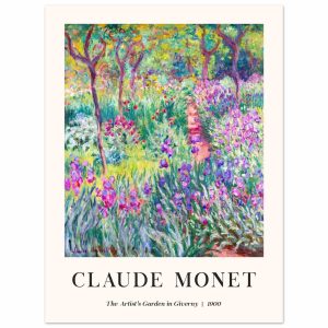 Artfulprints Poster Claude Monet – The artist's garden in Giverny – 30 Artfulprints Poster Claude Monet – The artist's garden in Giverny – 30