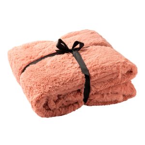 LIZE – plaid 140×180 cm – 100% gerecycled polyester – Rose Tan – roze LIZE – plaid 140×180 cm – 100% gerecycled polyester – Rose Tan – roze