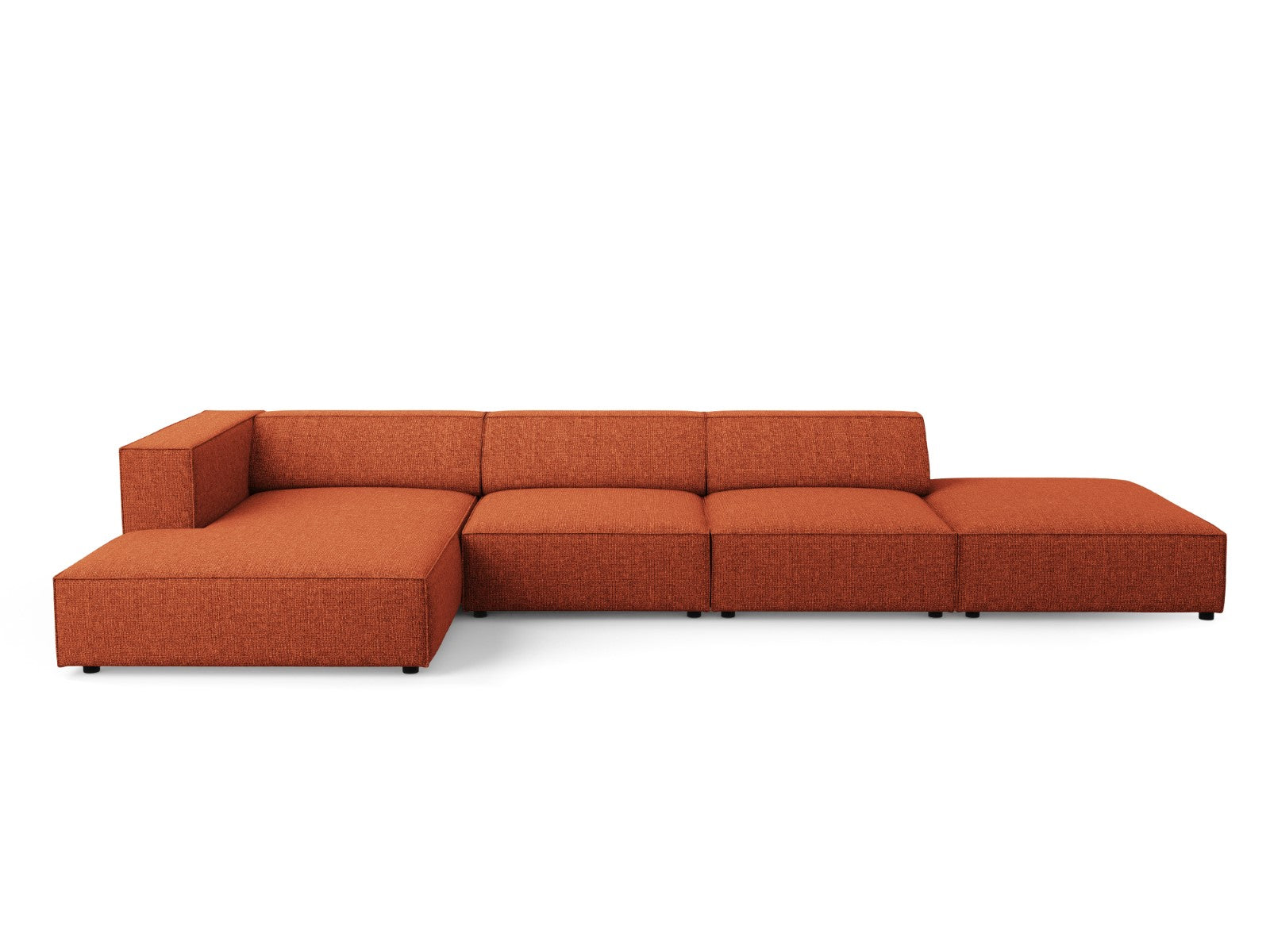 Cosmopolitan Design linker hoekbank Arendal 5-zits, chenille, terracot
