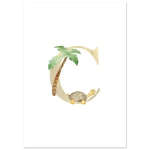 Artfulprints Poster Letter C kindernaam – A4 21×29.7 cm – Meerkleurig Artfulprints Poster Letter C kindernaam – A4 21×29.7 cm – Meerkleurig