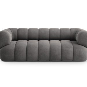 Cosmopolitan Design Bank Koge 3-zits, flueel grijs – 95x210x70cm Cosmopolitan Design Bank Koge 3-zits, flueel grijs – 95x210x70cm