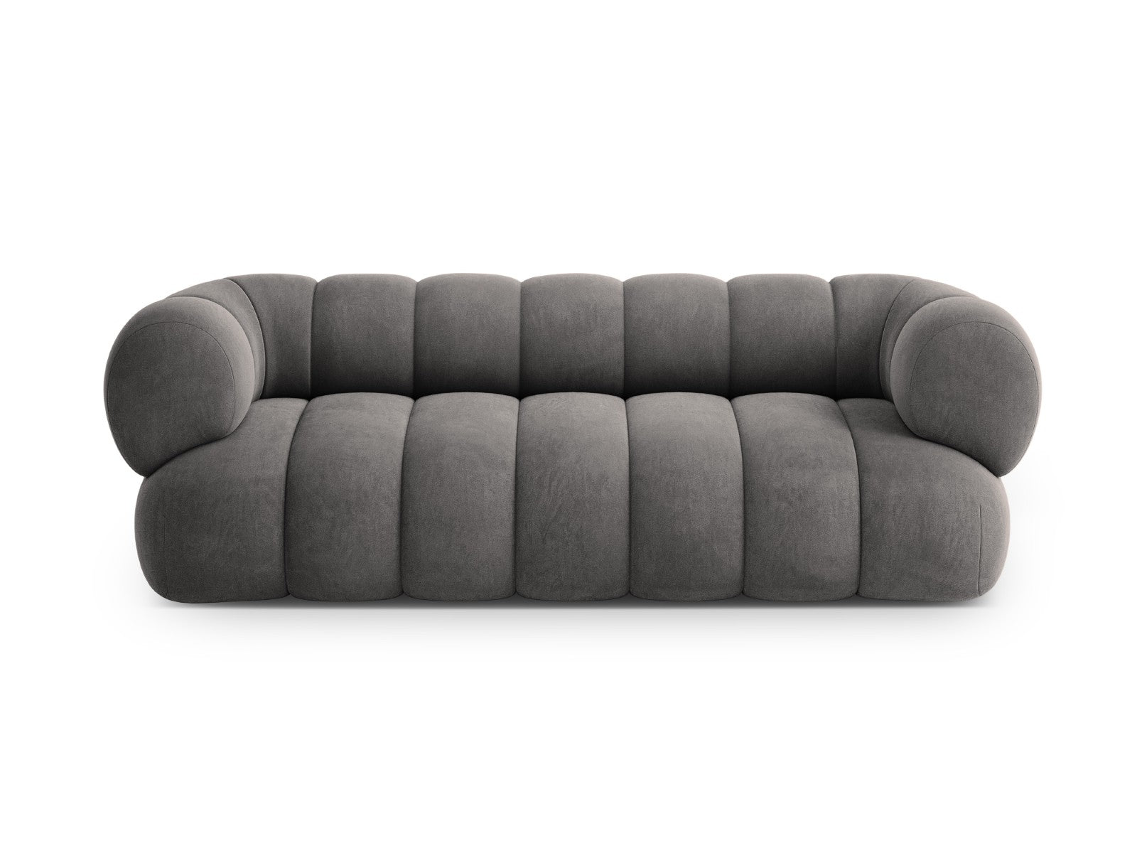 Cosmopolitan Design Bank Koge 3-zits, flueel grijs - 95x210x70cm