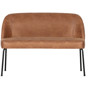 WOOOD eetbank Vogue- Leer – Cognac – 83x120x59 WOOOD eetbank Vogue- Leer – Cognac – 83x120x59
