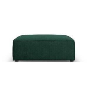 Cosmopolitan Design Poef Arendal chenille met ribbeleffect, flessengro Cosmopolitan Design Poef Arendal chenille met ribbeleffect, flessengro