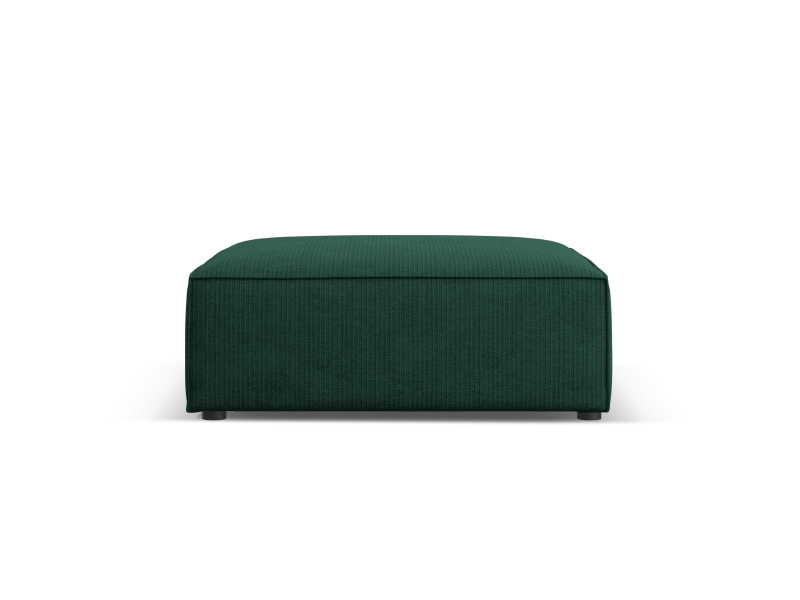 Cosmopolitan Design Poef Arendal chenille met ribbeleffect, flessengro