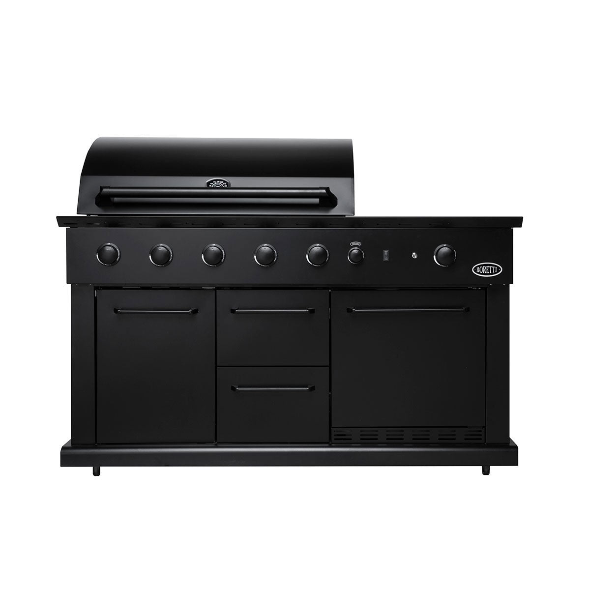 Boretti gasbarbecue / buitenkeuken Luciano Nero