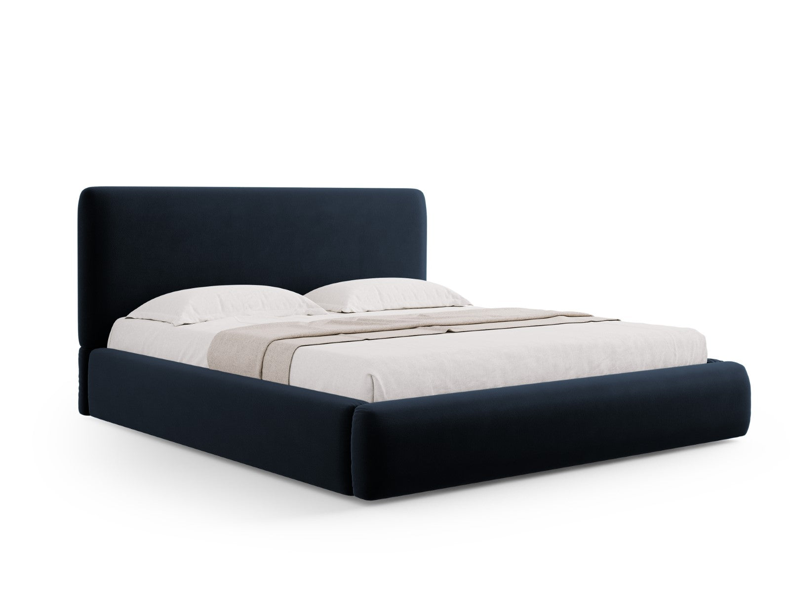 Cosmopolitan Design Opbergbed met hoofdeinde Colonel 180x200cm, flueel
