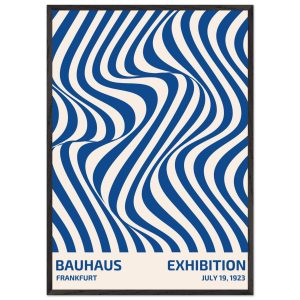 Artfulprints Poster met Lijst Bauhaus – Exhibition Frankfurt blue – 70 Artfulprints Poster met Lijst Bauhaus – Exhibition Frankfurt blue – 70