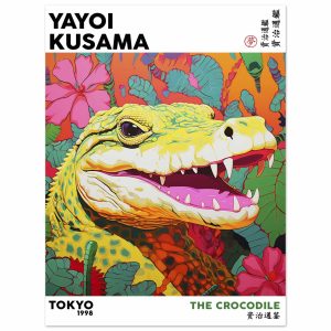 Artfulprints Poster Yayoi Kusama – The crocodile – 30×40 cm – Meerkleu Artfulprints Poster Yayoi Kusama – The crocodile – 30×40 cm – Meerkleu