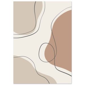 Artfulprints Poster Boho – Earth lines – A4 21×29.7 cm – Grijs Artfulprints Poster Boho – Earth lines – A4 21×29.7 cm – Grijs