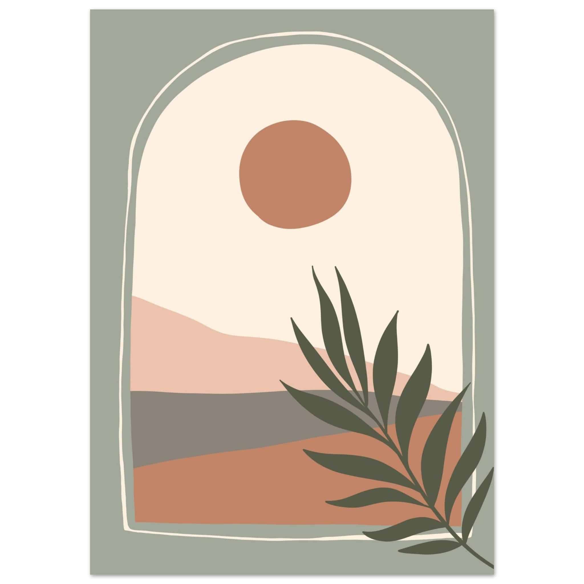 Artfulprints Poster Boho – Evening light - 50x70 cm - Meerkleurig