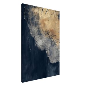 Artfulprints Canvas Abstract wood rings canvas – 60×90 cm – Blauw Artfulprints Canvas Abstract wood rings canvas – 60×90 cm – Blauw