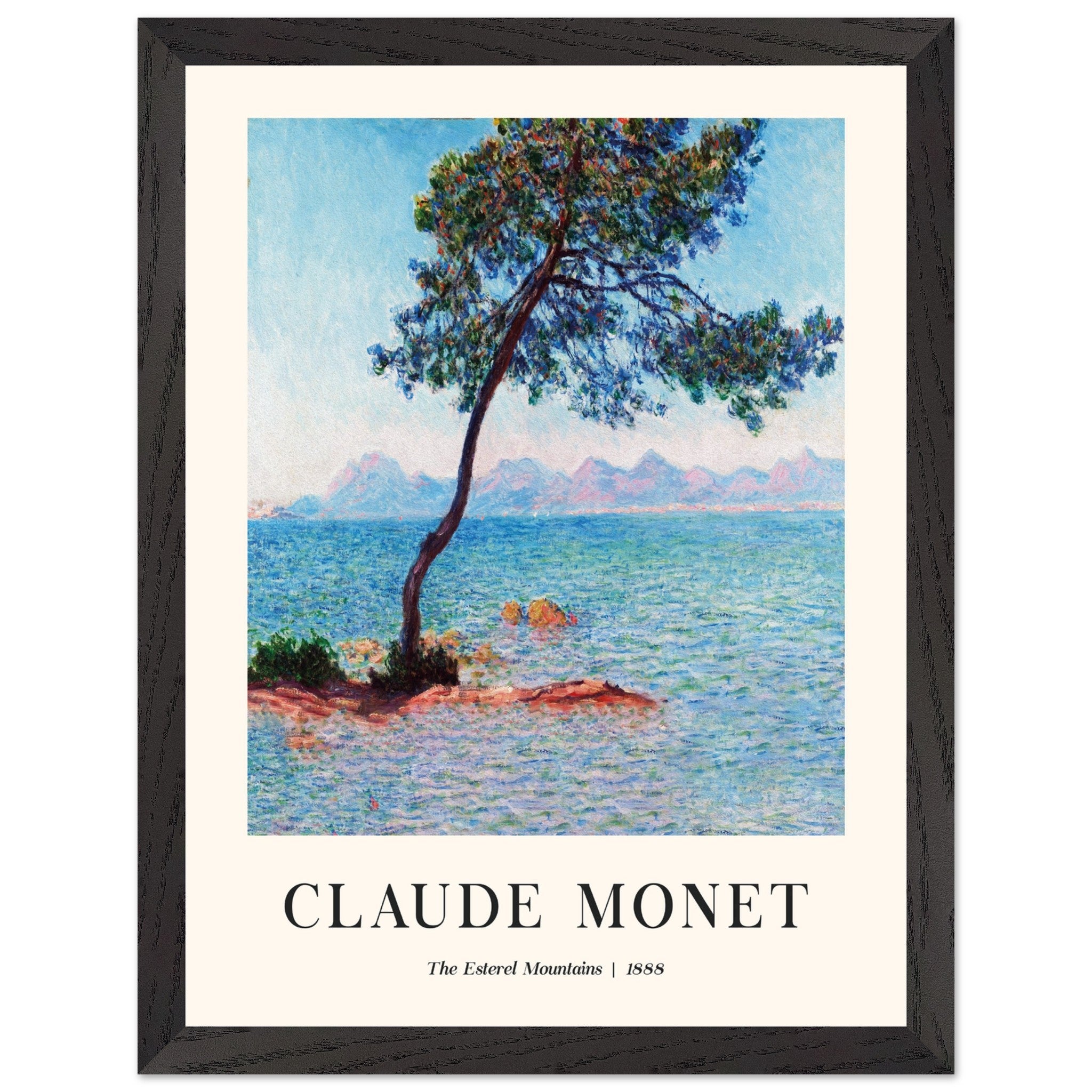 Artfulprints Poster met Lijst Claude Monet - The Esterel Mountains - 3