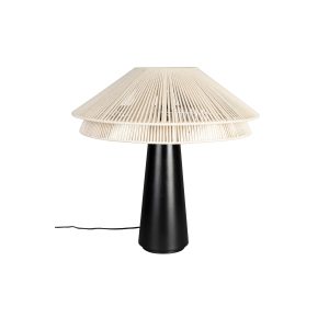 Dutchbone Elon Tafellamp Beige/ Zwart Dutchbone Elon Tafellamp Beige/ Zwart