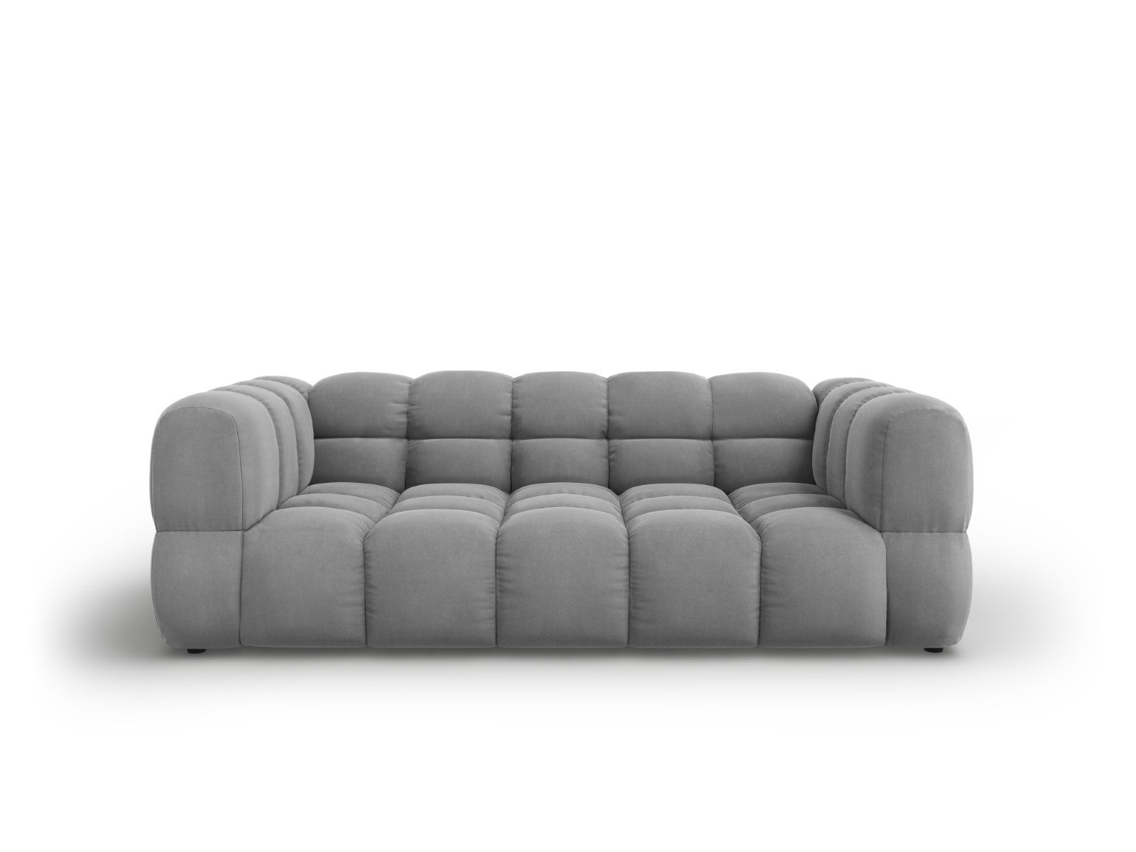 Cosmopolitan Design Bank Sky 3-zits, flueel, lichtgrijs - 102x214x70cm