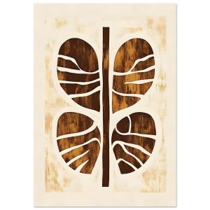 Artfulprints Poster Boho – Rooted form – 70×100 cm – Terracotta Artfulprints Poster Boho – Rooted form – 70×100 cm – Terracotta
