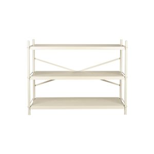 Dutchbone Iron Stellingkast Beige Laag Dutchbone Iron Stellingkast Beige Laag