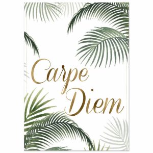 Artfulprints Poster Boho – Carpe diem – A4 21×29.7 cm – Groen Artfulprints Poster Boho – Carpe diem – A4 21×29.7 cm – Groen