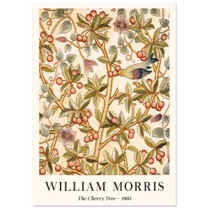 Artfulprints Poster William Morris – The cherry tree 1895 – A4 21×29.7