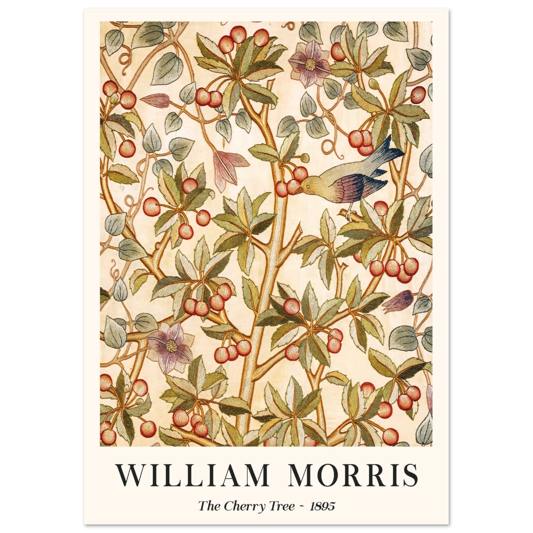 Artfulprints Poster William Morris - The cherry tree 1895 - A4 21x29.7