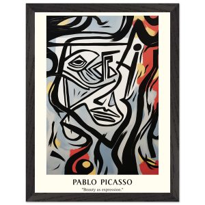 Artfulprints Poster met Lijst Pablo Picasso – Beauty as expression – 3 Artfulprints Poster met Lijst Pablo Picasso – Beauty as expression – 3