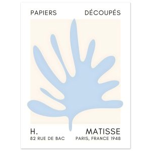 Artfulprints Poster Matisse – Coral drift light blue – 30×40 cm – Blau Artfulprints Poster Matisse – Coral drift light blue – 30×40 cm – Blau
