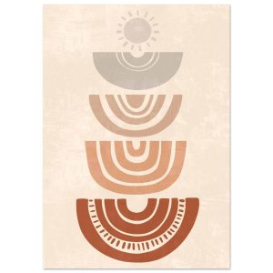 Artfulprints Poster Boho – Rising rhythm – A4 21×29.7 cm – Meerkleurig Artfulprints Poster Boho – Rising rhythm – A4 21×29.7 cm – Meerkleurig