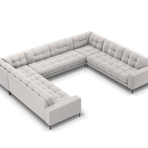 Cosmopolitan Design Panoramische bank Bali 9-zits, flueel, geld – 256x Cosmopolitan Design Panoramische bank Bali 9-zits, flueel, geld – 256x