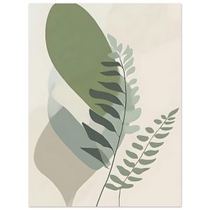 Artfulprints Poster Boho – Overlapping nature – 30×40 cm – Groen Artfulprints Poster Boho – Overlapping nature – 30×40 cm – Groen