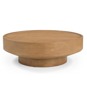 DÉJA Living Salontafel Gabriel – Rond Naturel Hout – 90x90x30cm