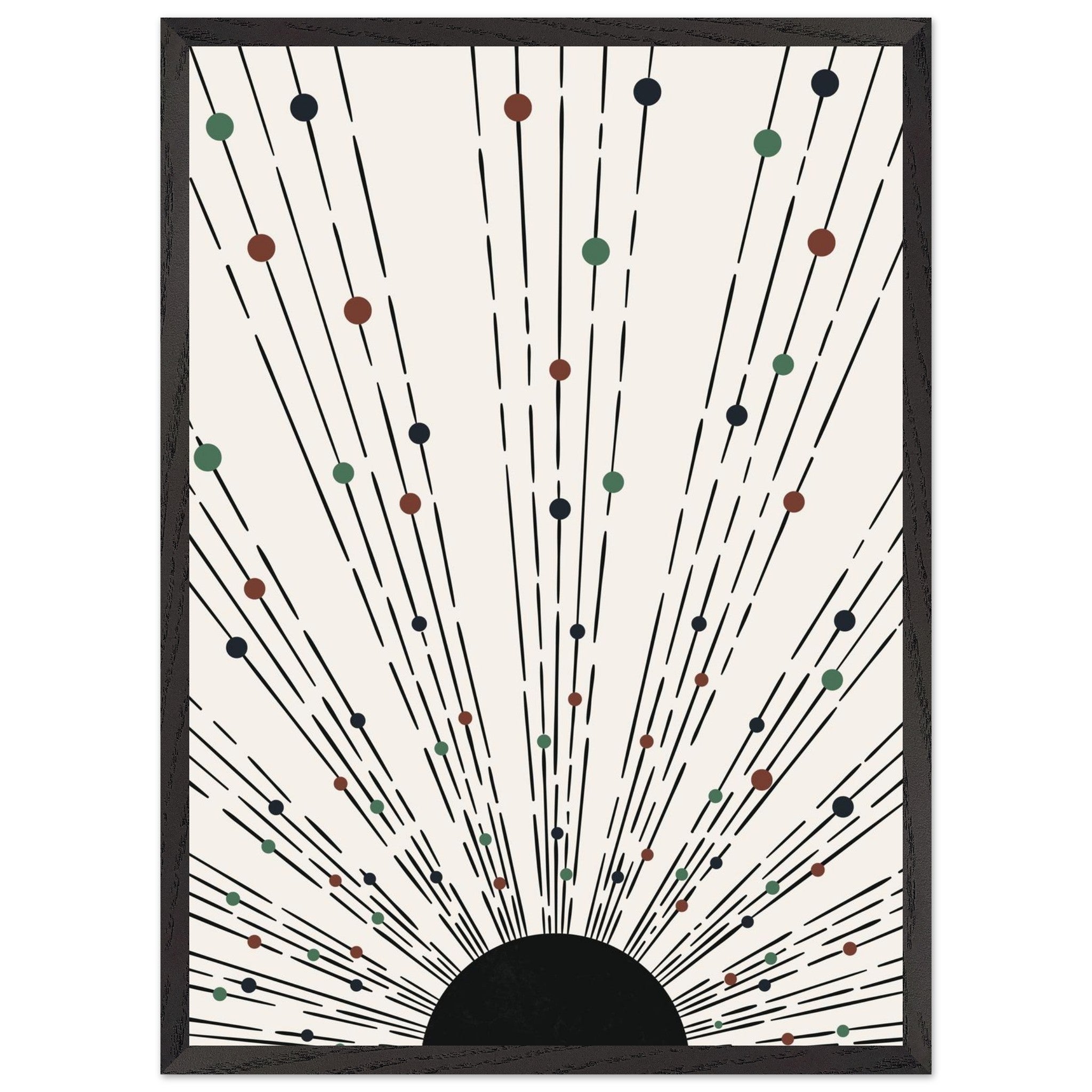 Artfulprints Poster met Lijst Boho wall art - Boho arches II - 50x70 c