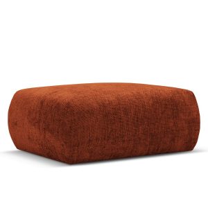 Cosmopolitan Design Poef Matera chenille, terracotta – 68x86x40cm Cosmopolitan Design Poef Matera chenille, terracotta – 68x86x40cm