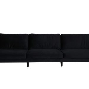 BRAM Bank Rowen – Zits Bank – Zwart Velours