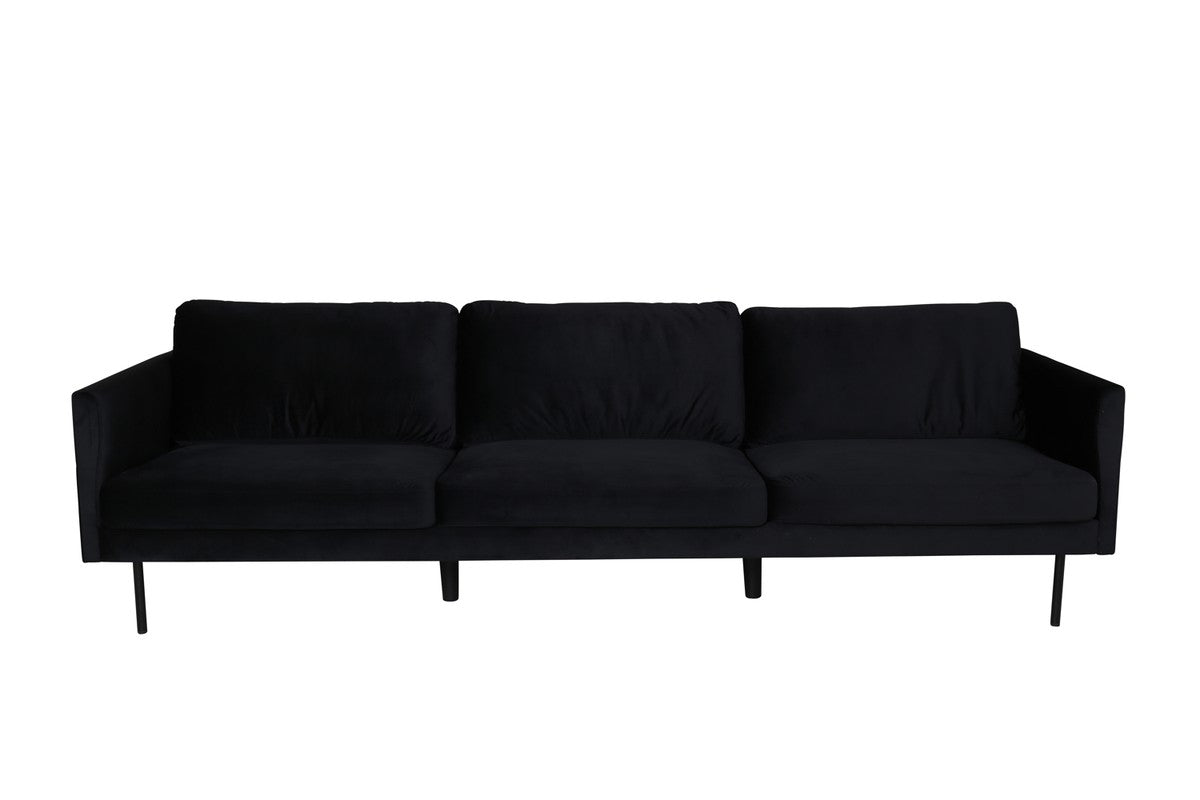 BRAM Bank Rowen - Zits Bank - Zwart Velours
